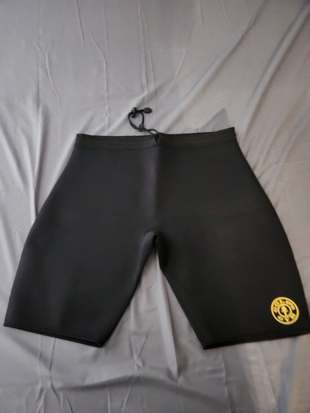 Gold's Gym Neoprene Weight Loss Sweat Shorts Black Unisex Size L/XL Gym